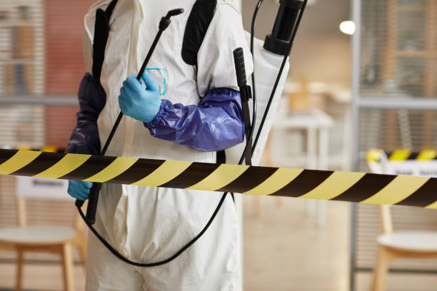 Professional Biohazard technician working in Old Bethpage, NY